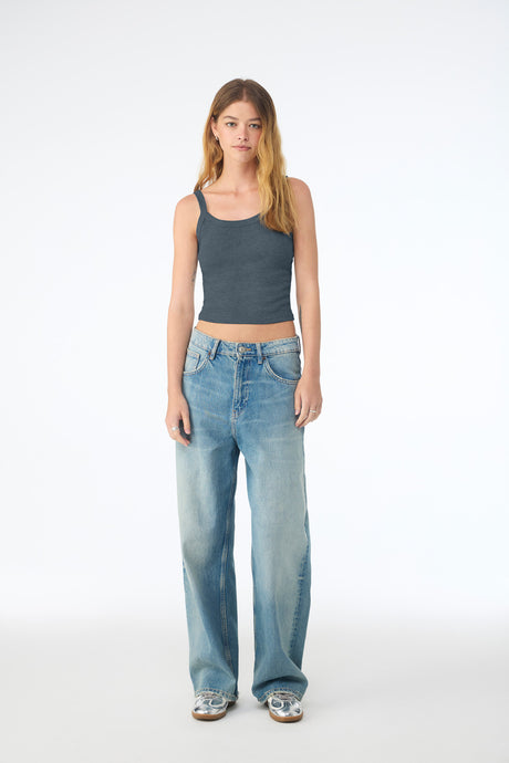 BELLA + CANVAS Women's Micro Rib Spaghetti Strap Tank