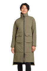 MiiR Women'sMiiR   Sashiko Stretch Puffy Long Jacket MRAW445