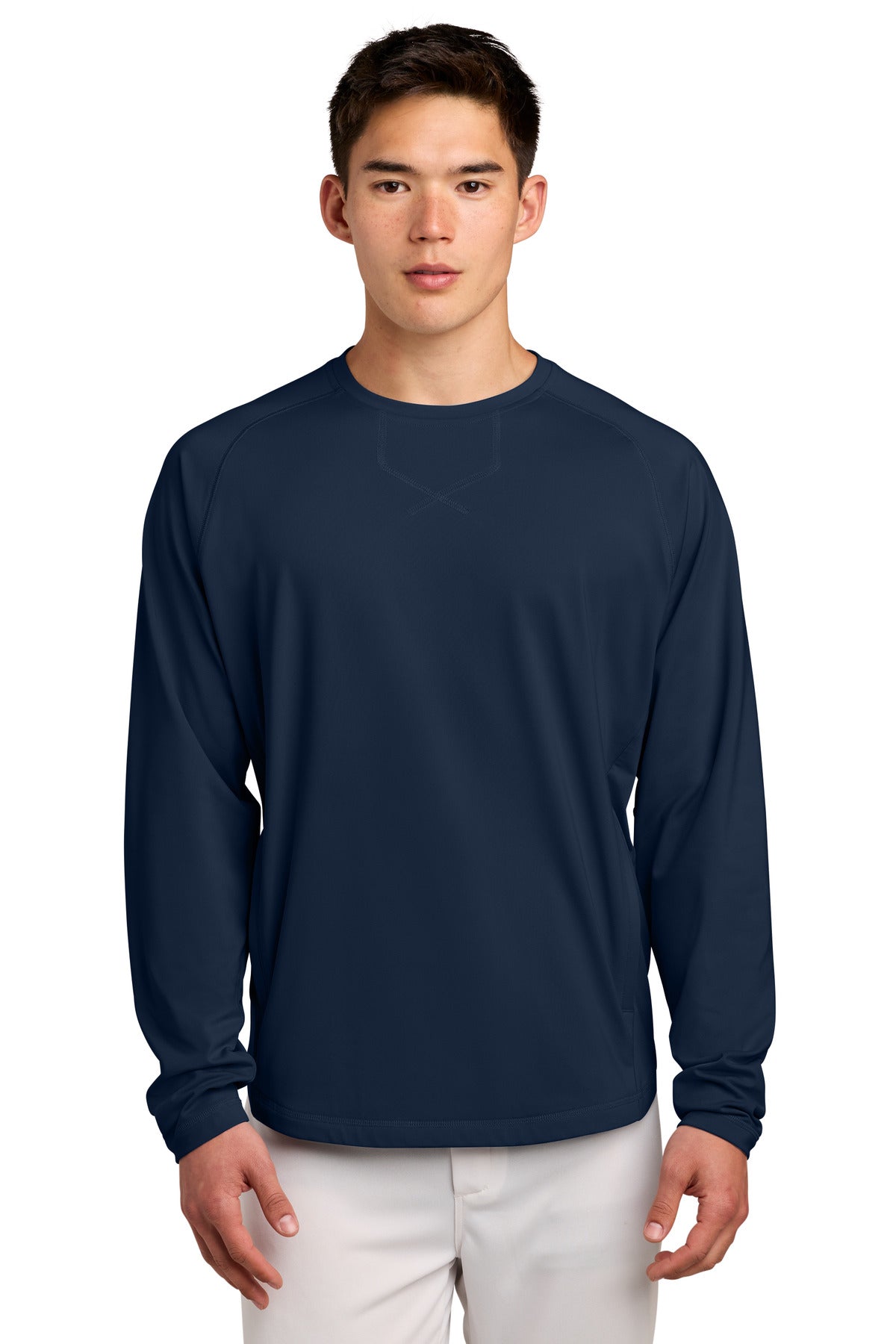 Sport-Tek Men's   Sport-Wick   Stretch Pocketed Crewneck ST859