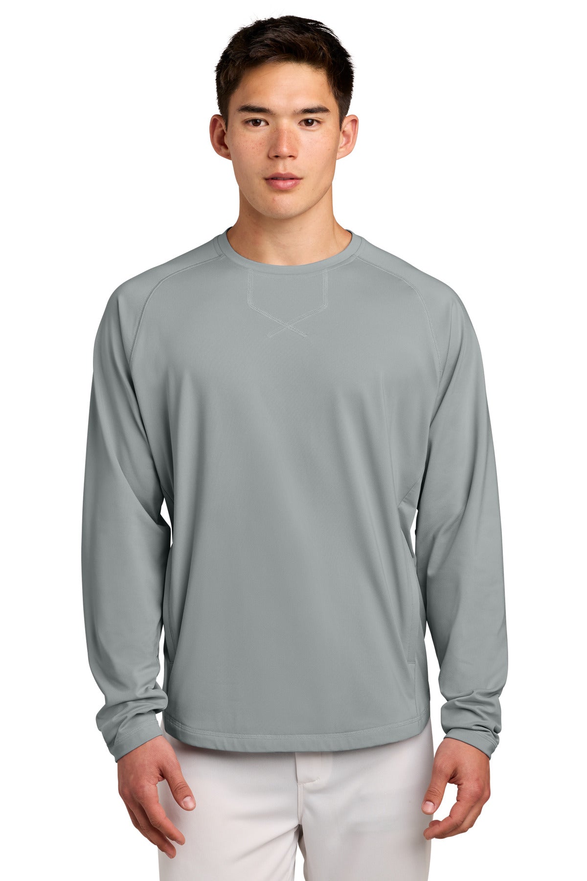 Sport-Tek Men's   Sport-Wick   Stretch Pocketed Crewneck ST859
