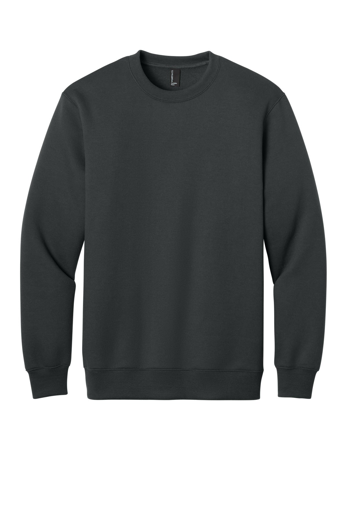 Port & Co Men's   Foundation Fleece Pullover Crewneck Sweatshirt PC107