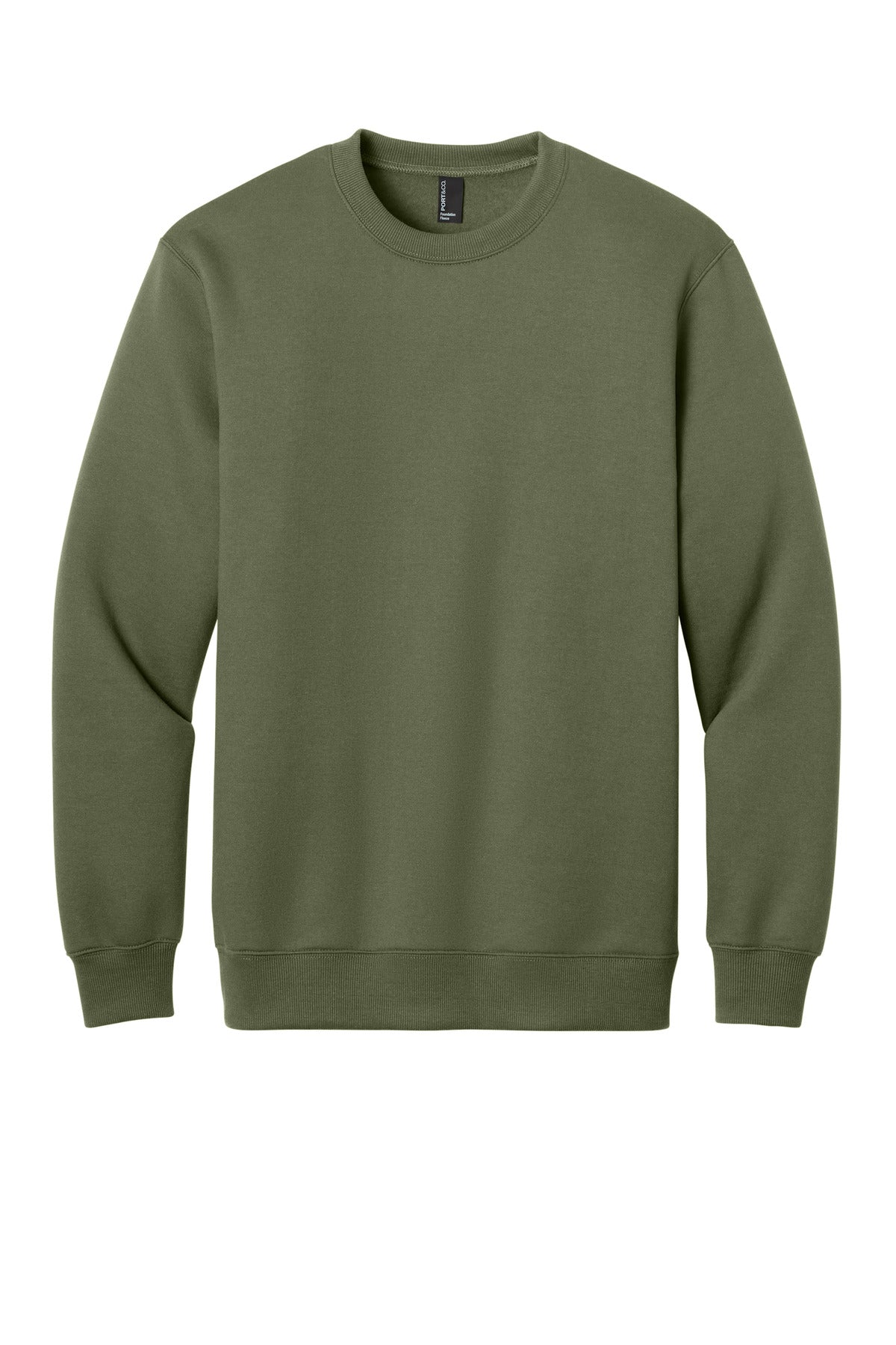 Port & Co Men's   Foundation Fleece Pullover Crewneck Sweatshirt PC107