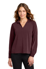 Mercer+Mettle Women's   Long Sleeve Buttery Soft Popover Blouse MM2019