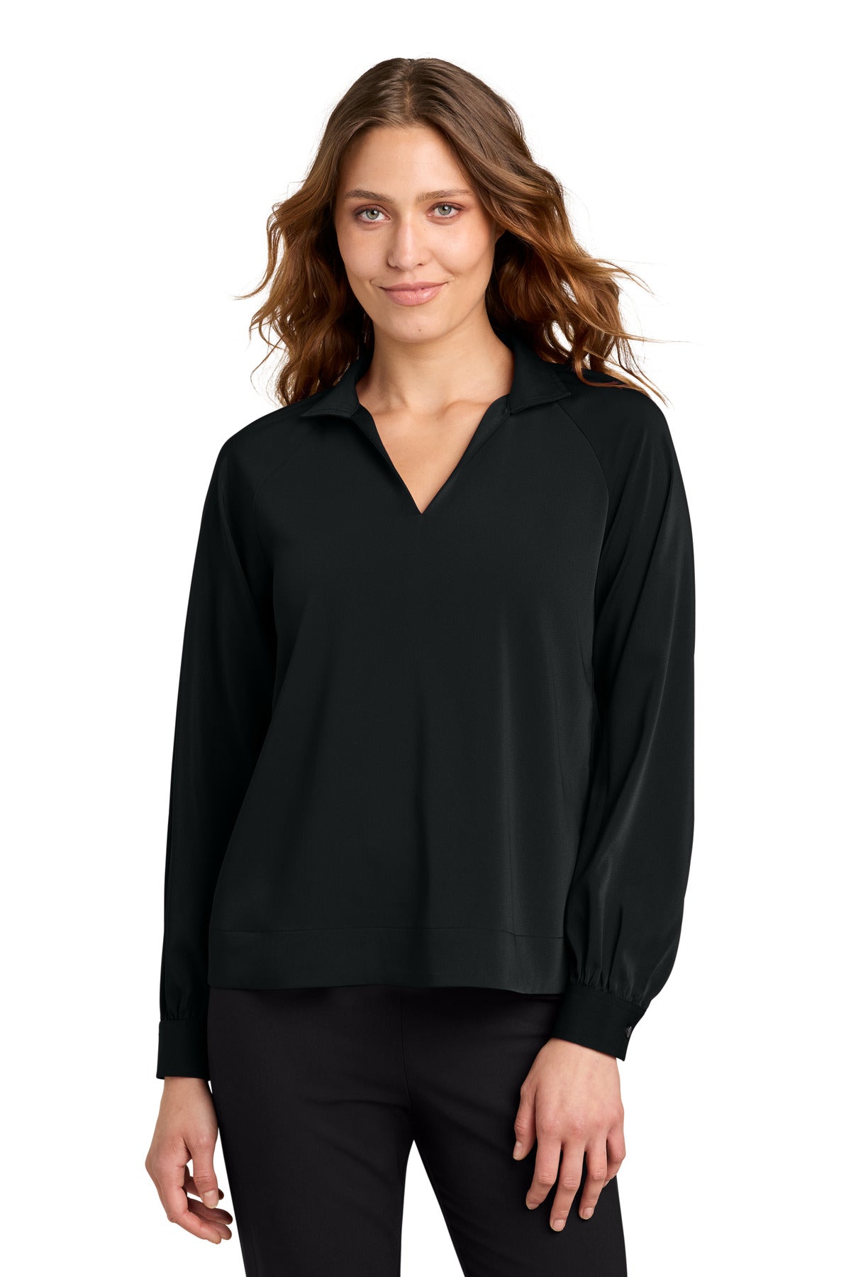 Mercer+Mettle Women's   Long Sleeve Buttery Soft Popover Blouse MM2019