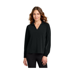 Mercer+Mettle Women's   Long Sleeve Buttery Soft Popover Blouse MM2019