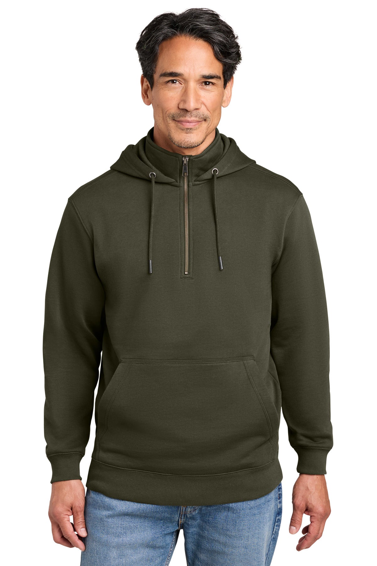 CornerStone Men's   Tough Fleece 1/4-Zip Hoodie CSF633