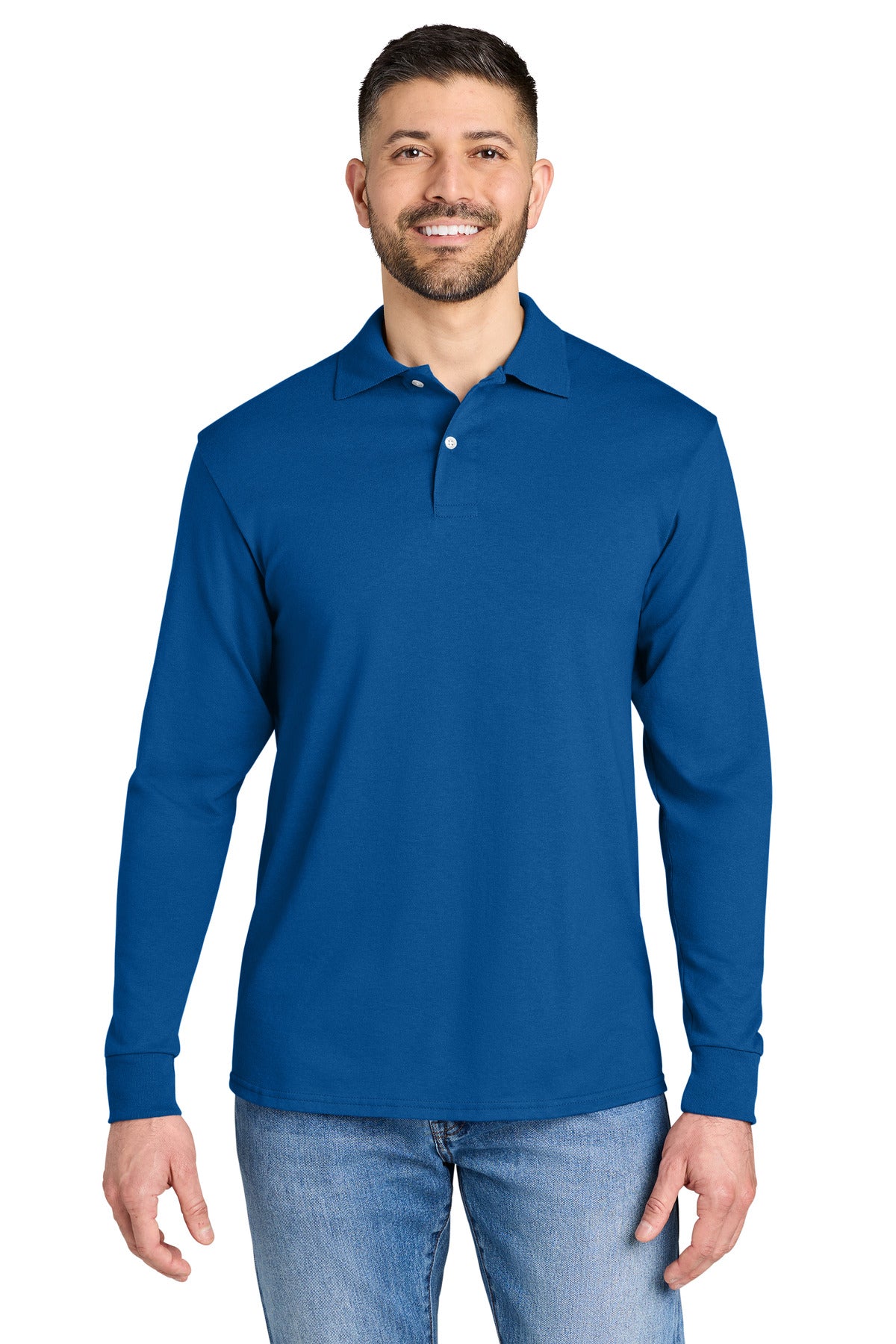 Jerzees Men's   Dri-Power   Long Sleeve Sport Shirt 437LS