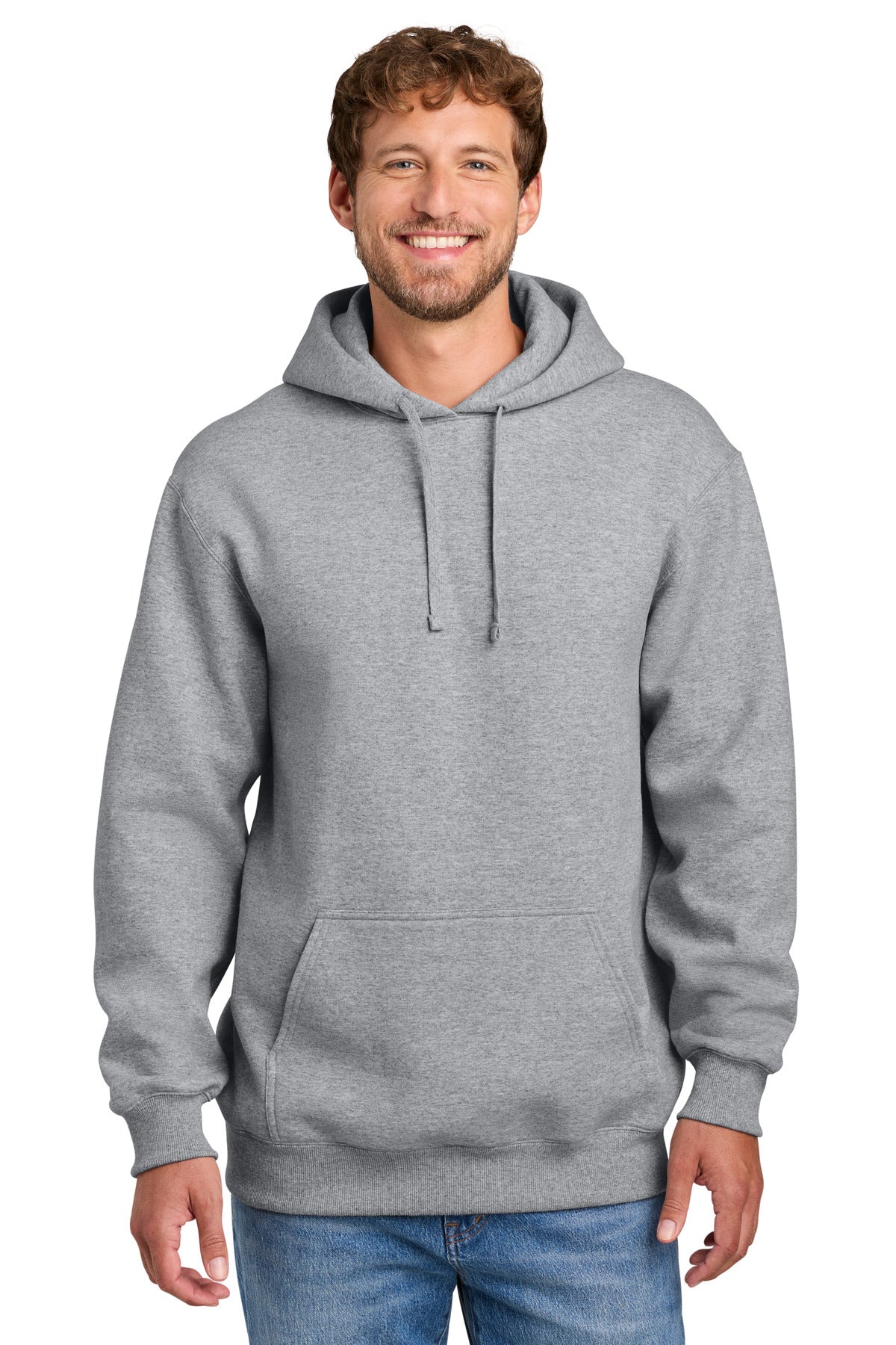 Port & Co Men's   Foundation Fleece Pullover Hooded Sweatshirt PC107H