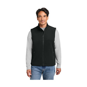 CornerStone Men's   Fleece Overlay Vest CSF751