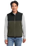 CornerStone Men's   Fleece Overlay Vest CSF751
