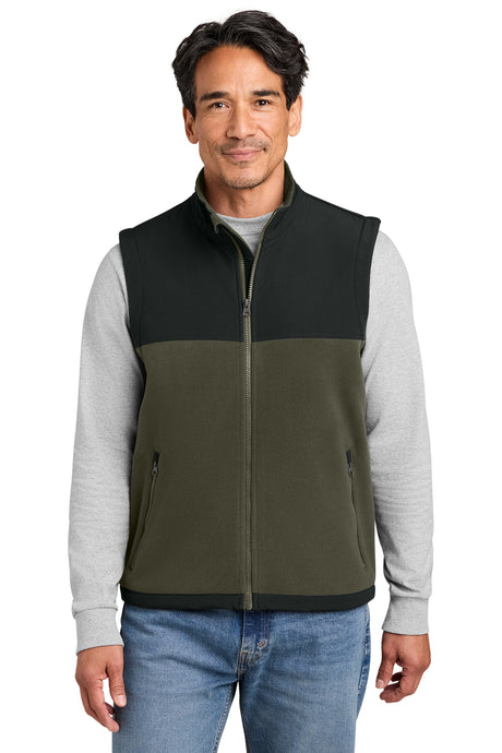 CornerStone Men's   Fleece Overlay Vest CSF751