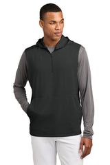 Sport-Tek Men's   Sport-Wick   Stretch Sleeveless Hooded 1/4-Zip ST858