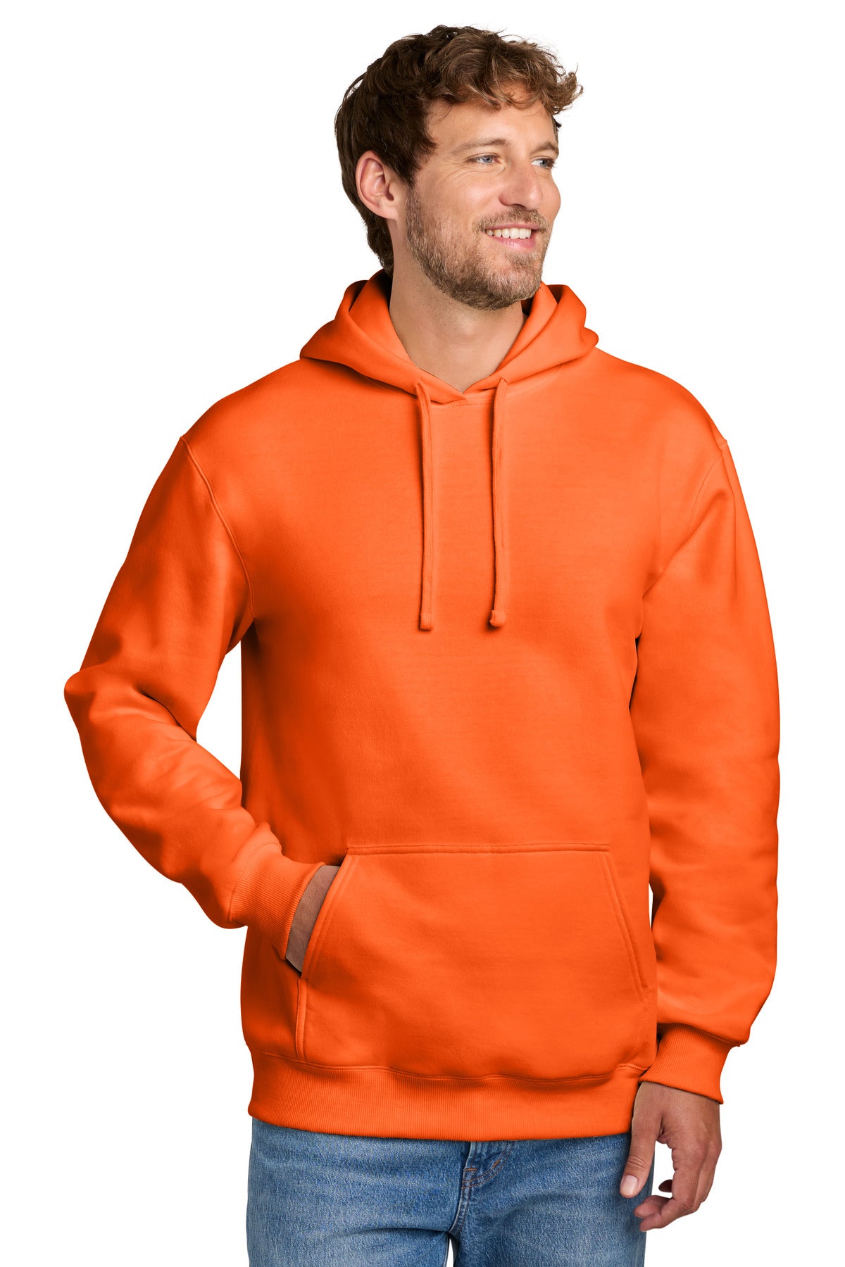 Port & Co Men's   Foundation Fleece Pullover Hooded Sweatshirt PC107H