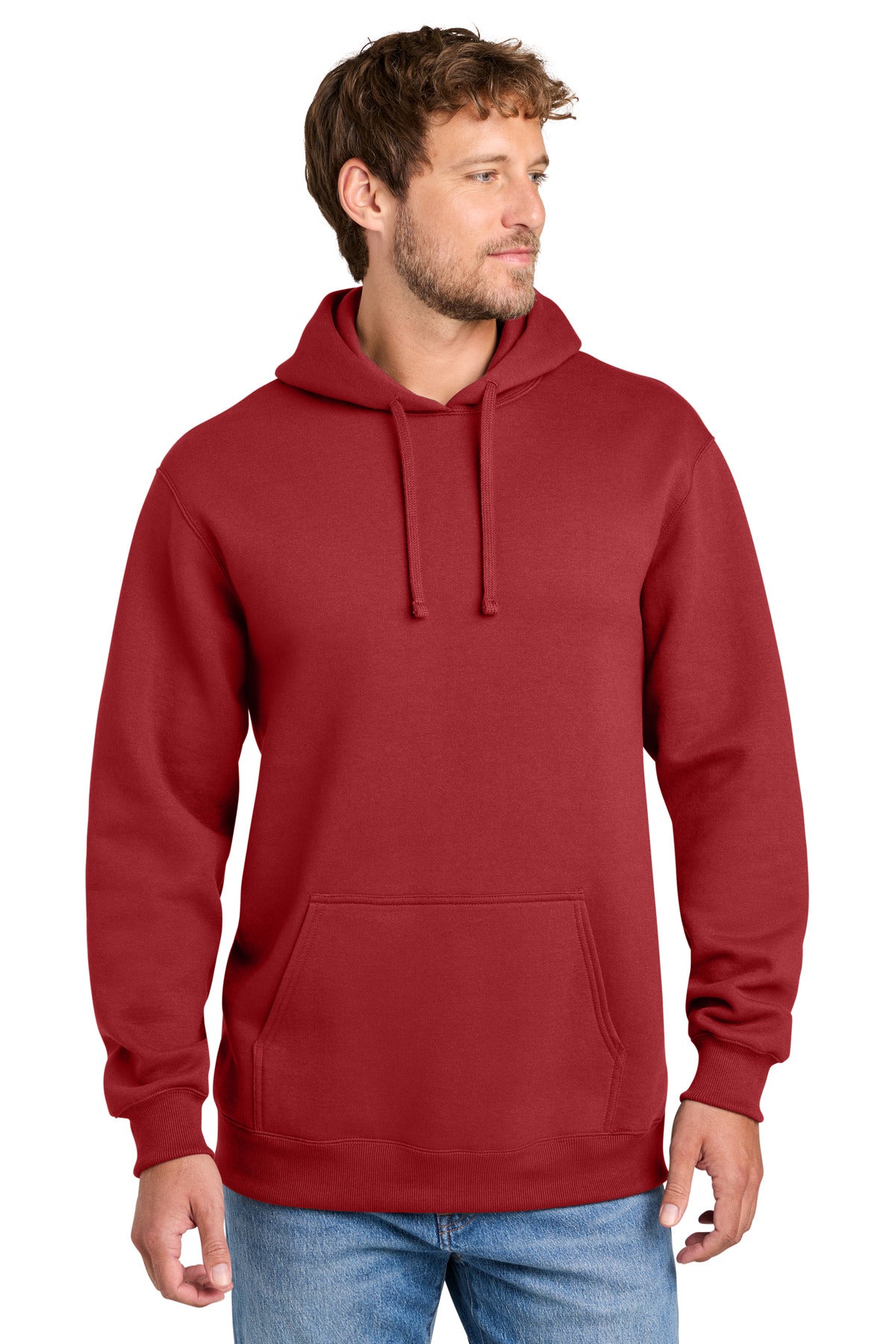 Port & Co Men's   Foundation Fleece Pullover Hooded Sweatshirt PC107H