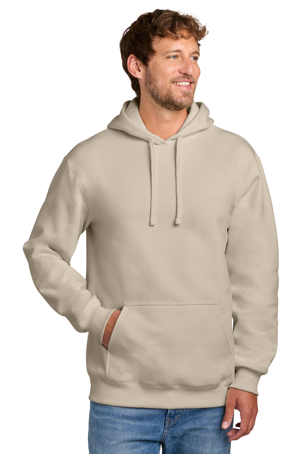 Port & Co Men's   Foundation Fleece Pullover Hooded Sweatshirt PC107H