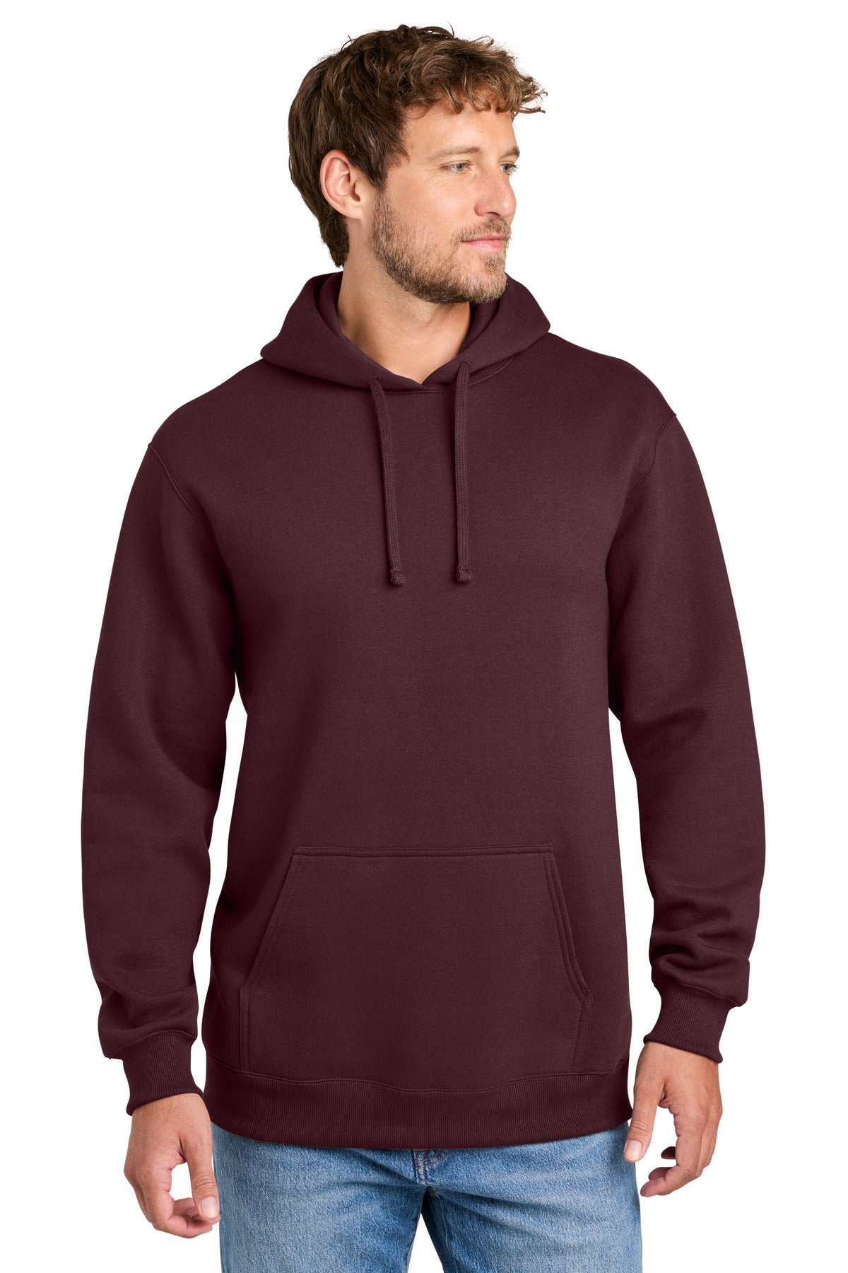 Port & Co Men's   Foundation Fleece Pullover Hooded Sweatshirt PC107H