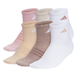 adidas Women's Superlite 3.0 6-Pack Quarter Sock Unisex Accessories Socks