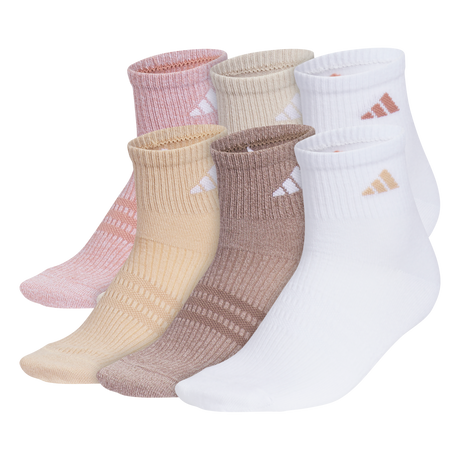 adidas Women's Superlite 3.0 6-Pack Quarter Sock Unisex Accessories Socks