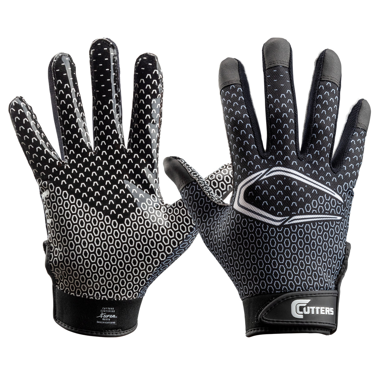 Cutters Youth Game Day Receiver Football Gloves-1