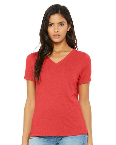 Bella + Canvas Women's Relaxed Triblend V-Neck Tee-1