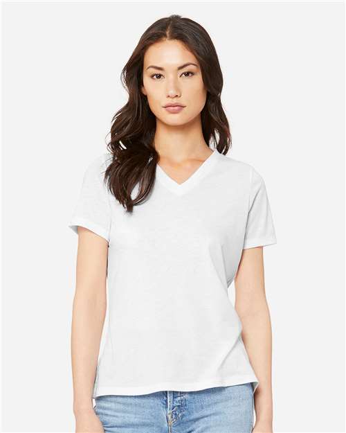Bella + Canvas Women's Relaxed Triblend V-Neck Tee-3