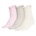 adidas Women's Performance Ruffle 3-Pack Quarter Sock-1