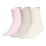 adidas Women's Performance Ruffle 3-Pack Quarter Sock-1