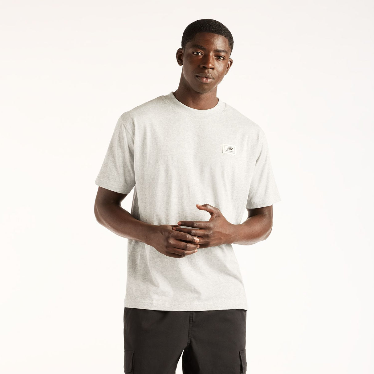 New Balance Men's Woven Label T-Shirt-1