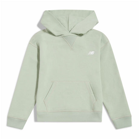 New Balance Youth Brush Back Small Logo Hoodie-1