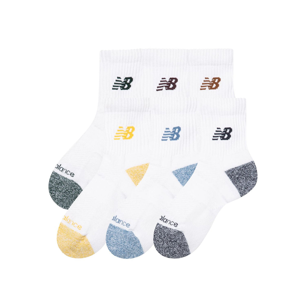 New Balance Active Quarter Socks 6 Pack-2