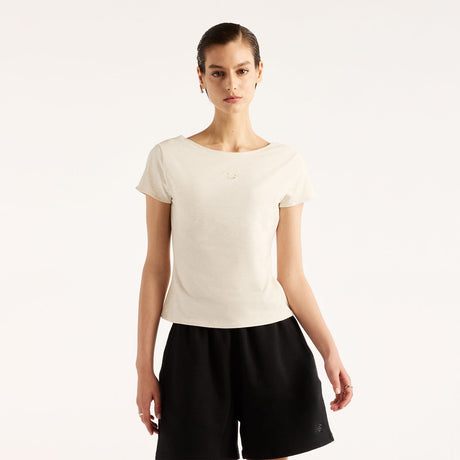 New Balance Women's Open-Back Fitted T-Shirt-1