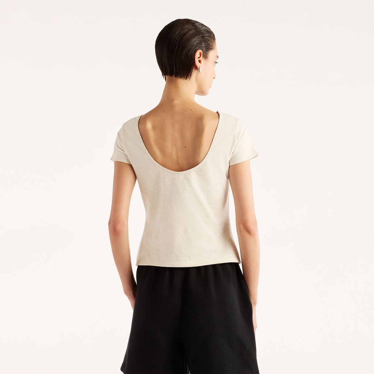New Balance Women's Open-Back Fitted T-Shirt-2