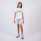New Balance Girls' Stacked Logo Cycle Shorts-4