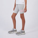 New Balance Girls' Stacked Logo Cycle Shorts-6