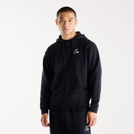 New Balance Men's Shohei Logo French Terry Full Zip Hoodie-1