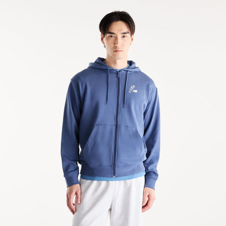 New Balance Men's Shohei Logo French Terry Full Zip Hoodie-1