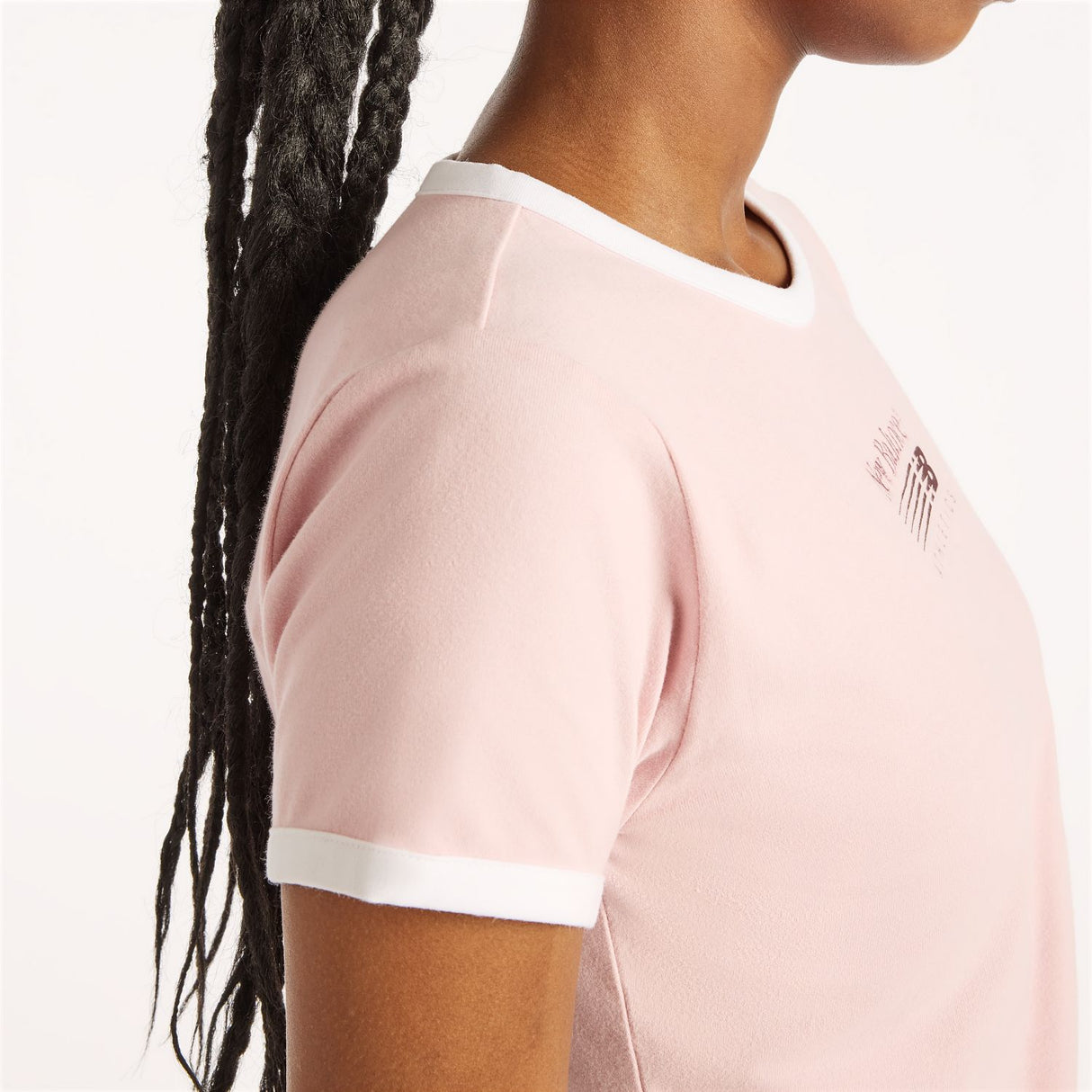 New Balance Women's Trackside Ringer T-Shirt-4