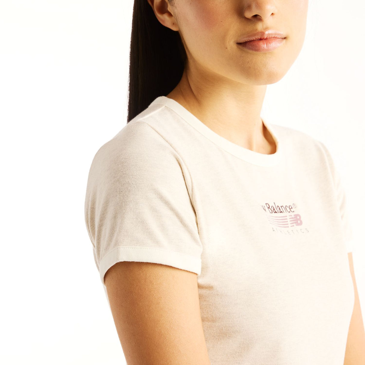 New Balance Women's Trackside Ringer T-Shirt-5