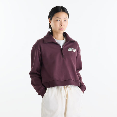 New Balance Women's Athletics Premium Logo Half Zip-1