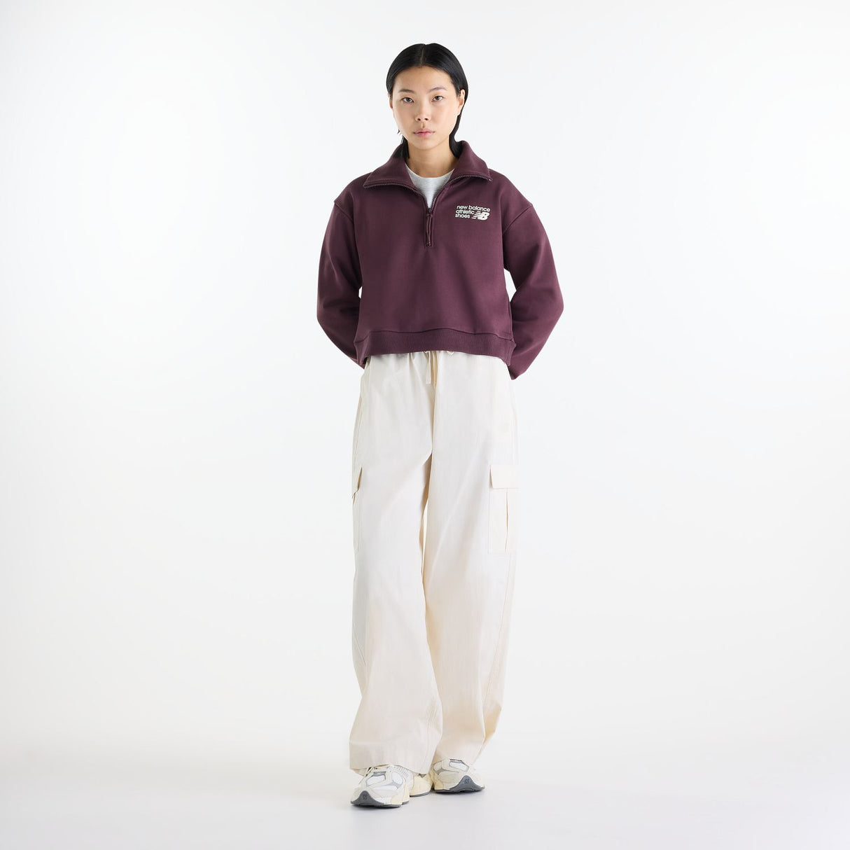 New Balance Women's Athletics Premium Logo Half Zip-5