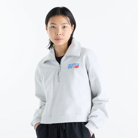New Balance Women's Athletics Premium Logo Half Zip-1