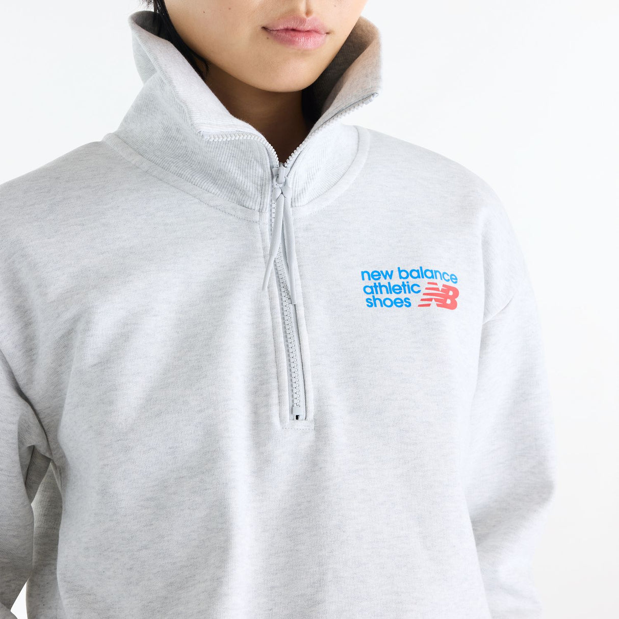 New Balance Women's Athletics Premium Logo Half Zip-4