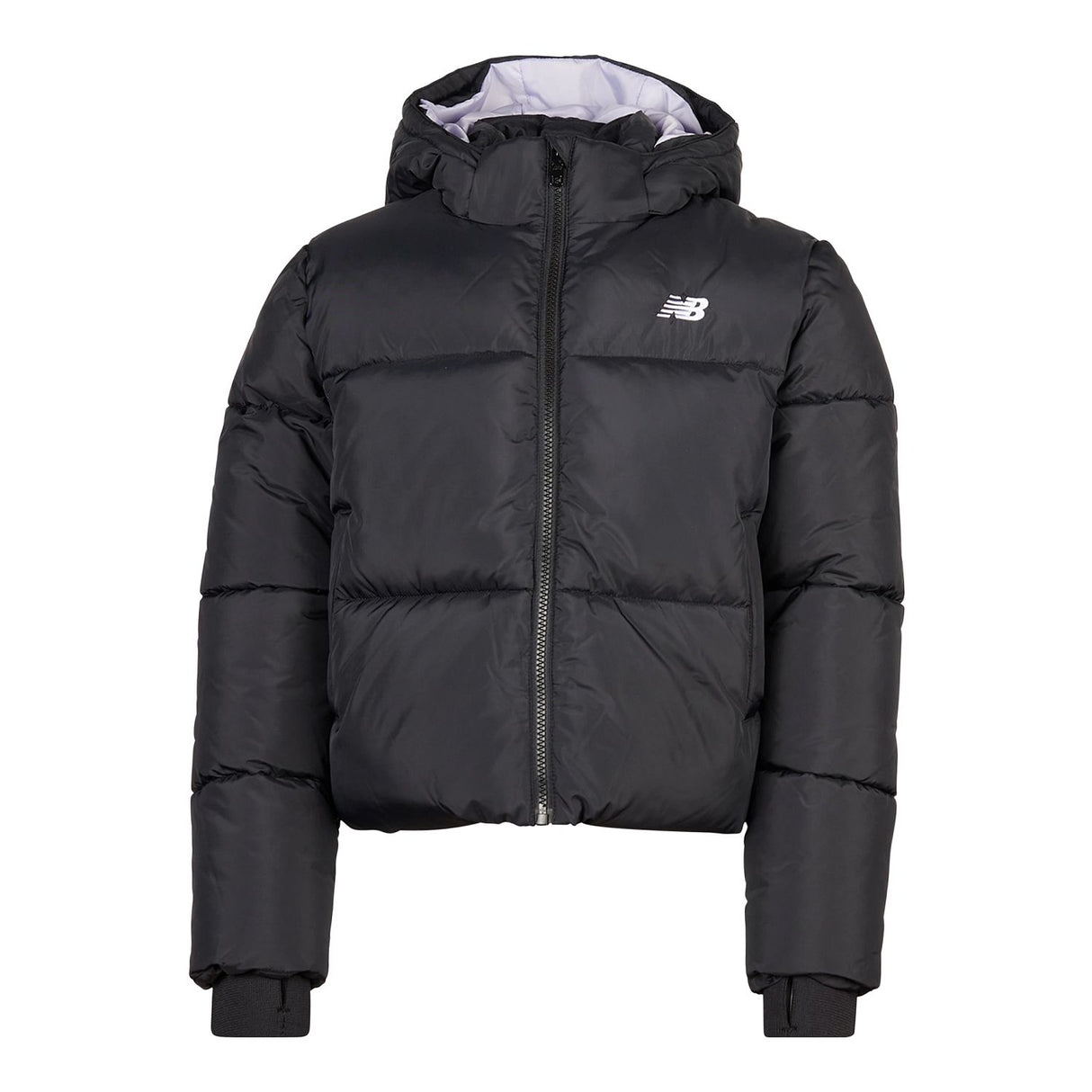 New Balance Girls' Wide Baffle Puffer Coat-1