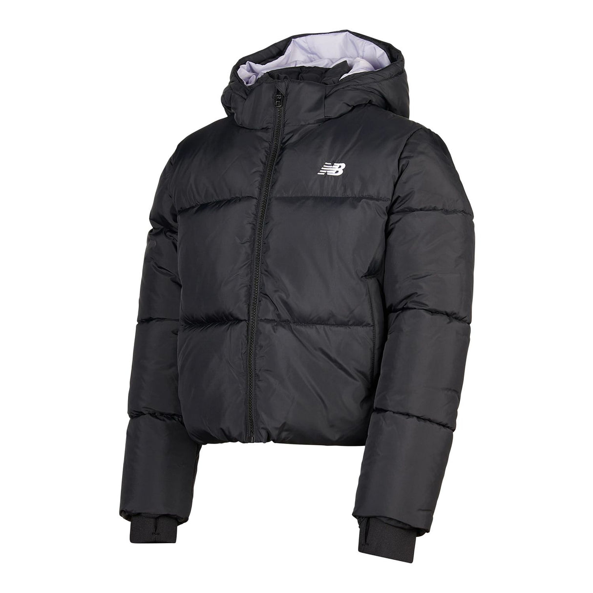 New Balance Girls' Wide Baffle Puffer Coat-2