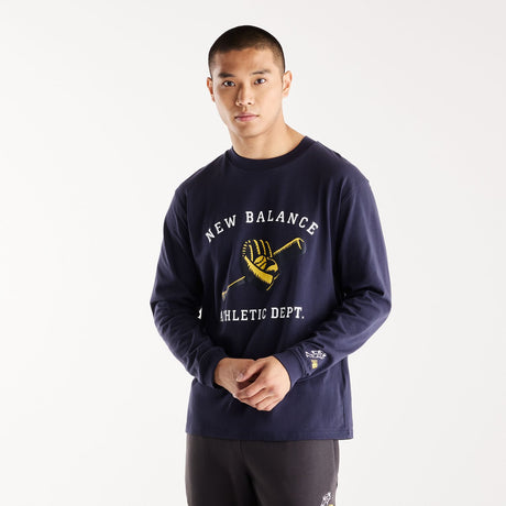 New Balance Men's Shohei Long Sleeve Mitt & Bat T-Shirt-1