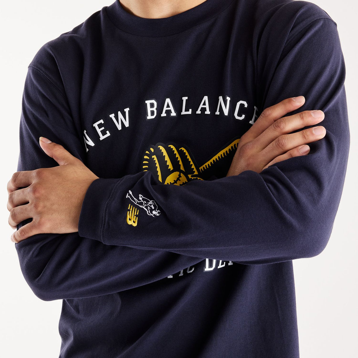 New Balance Men's Shohei Long Sleeve Mitt & Bat T-Shirt-4