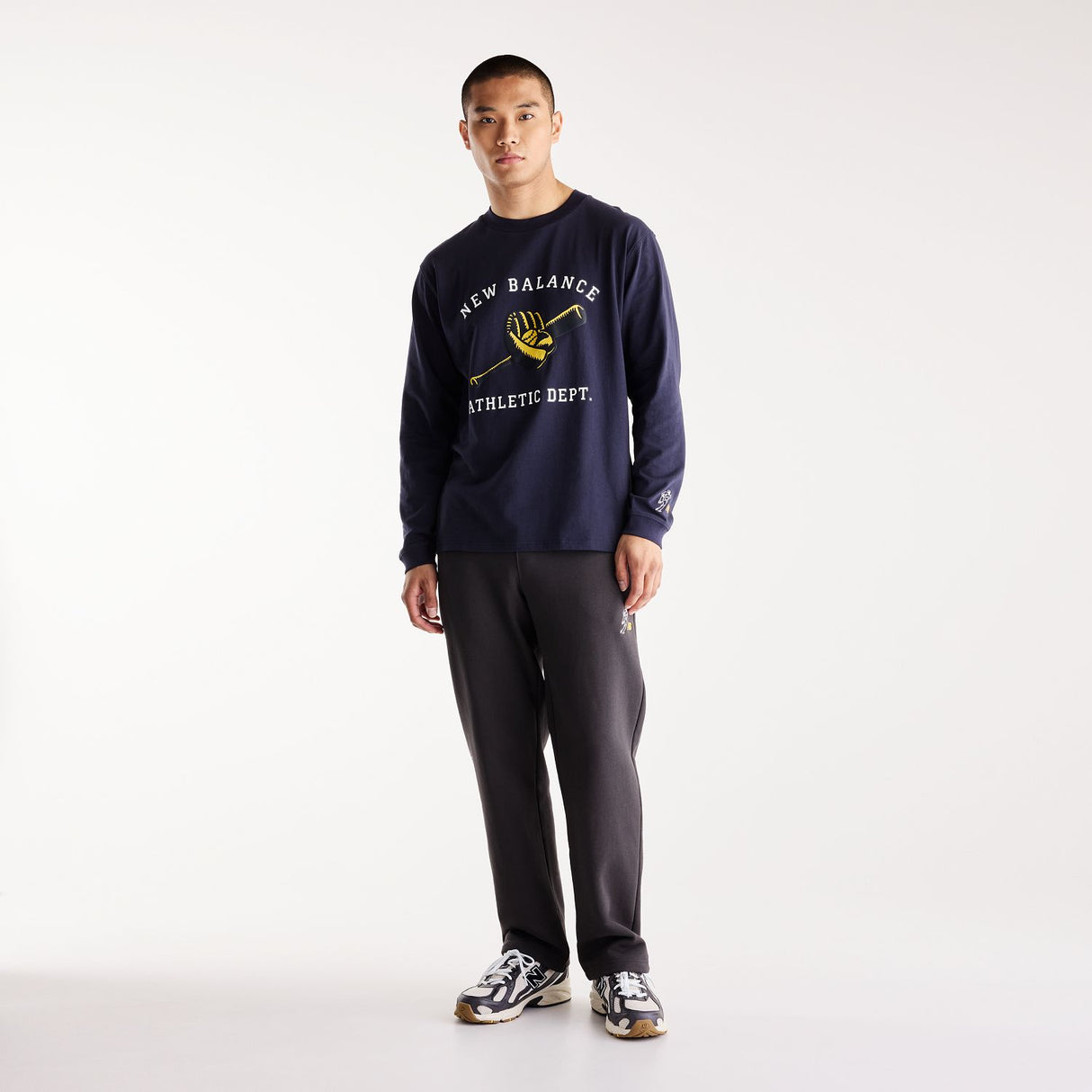 New Balance Men's Shohei Long Sleeve Mitt & Bat T-Shirt-5