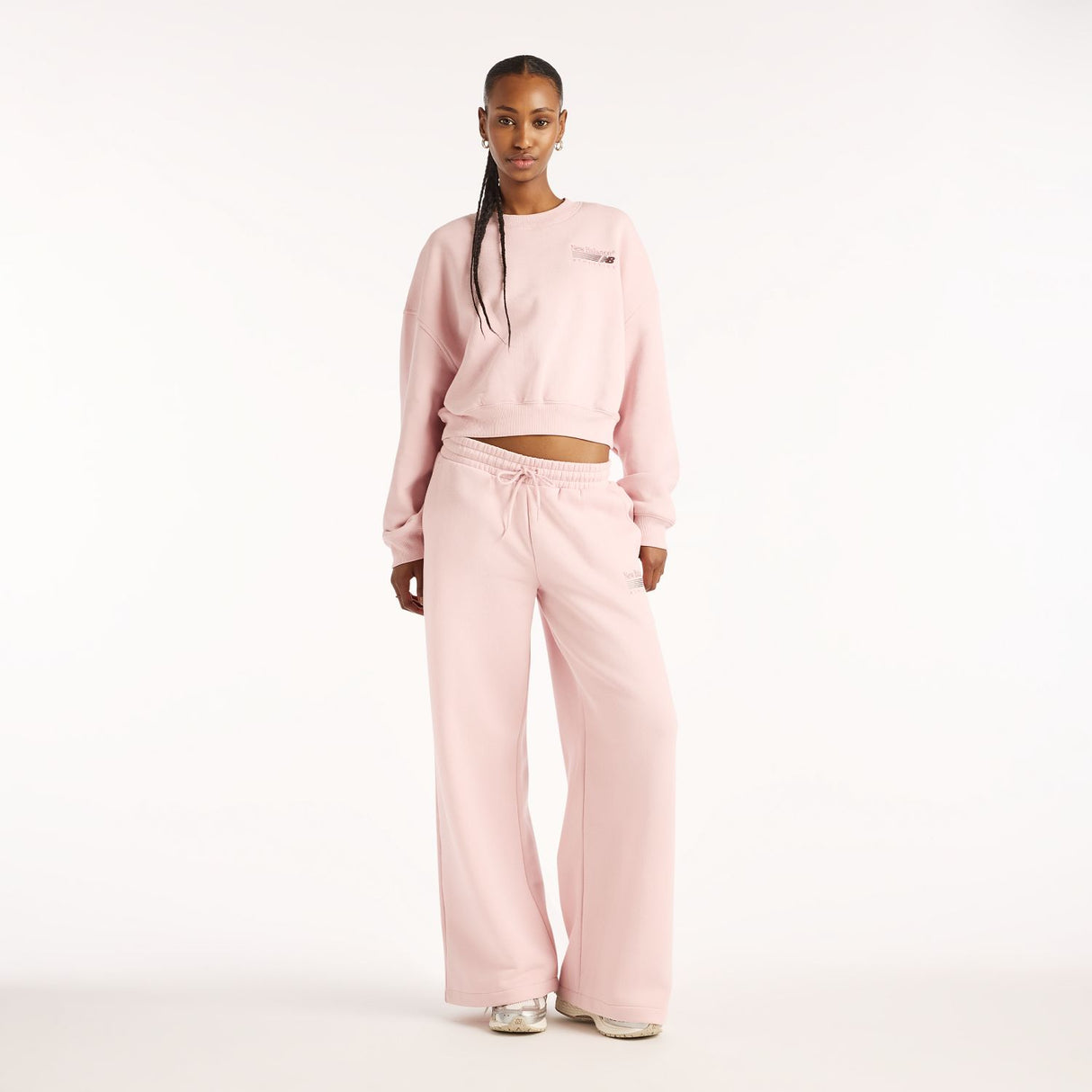 New Balance Women's Trackside Fleece Crew-5