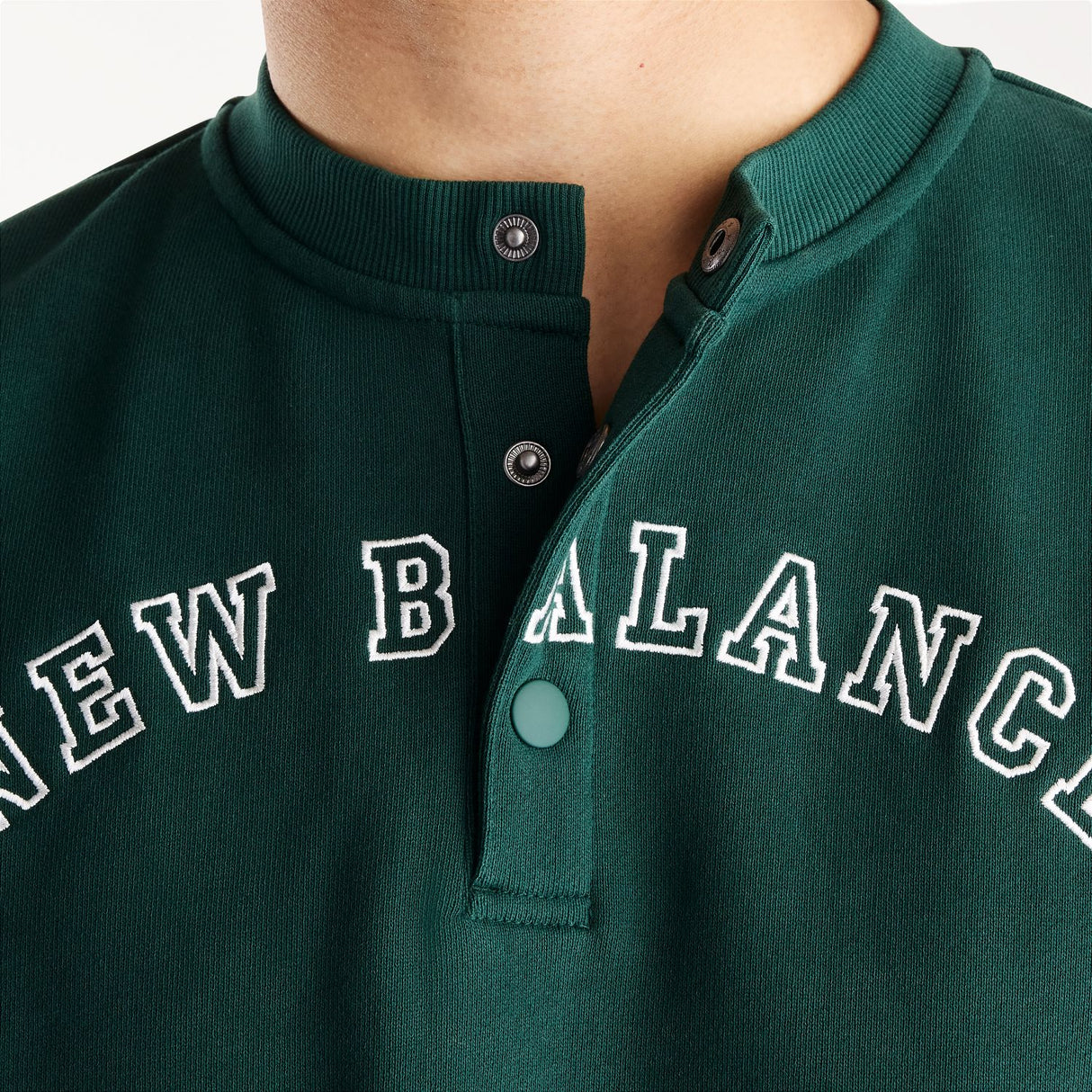 New Balance Men's Shohei French Terry Henley Neck Top-4