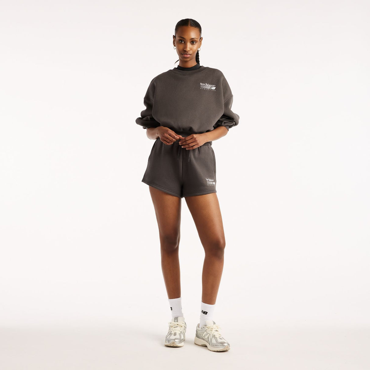 New Balance Women's Trackside Fleece Crew-5